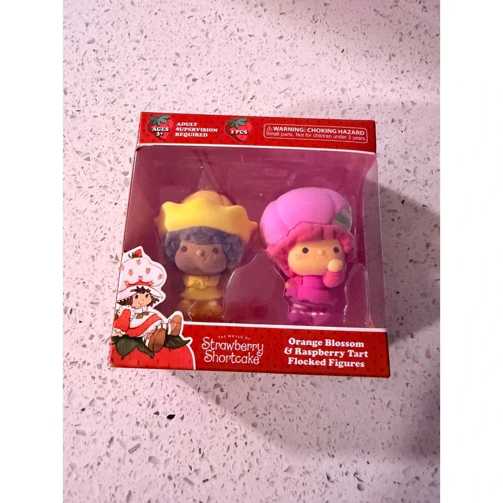 Strawberry Shortcake Flocked Figures Complete Set 6 Figures NIB 2-Packs 2023
